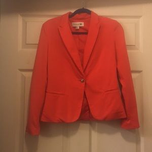 Forever 21 Orange blazer with a cute button detail